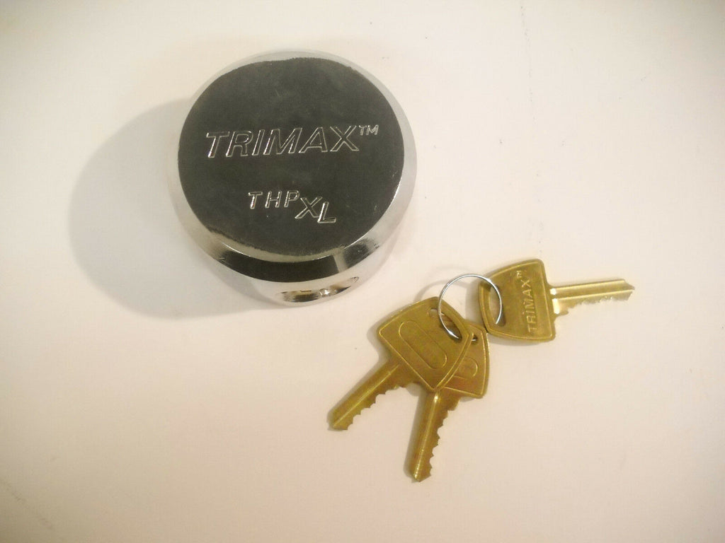 Trimax Maximum Security Hidden Shackle "Hockey Puck" Trailer Lock - Steel Body (DLHP)