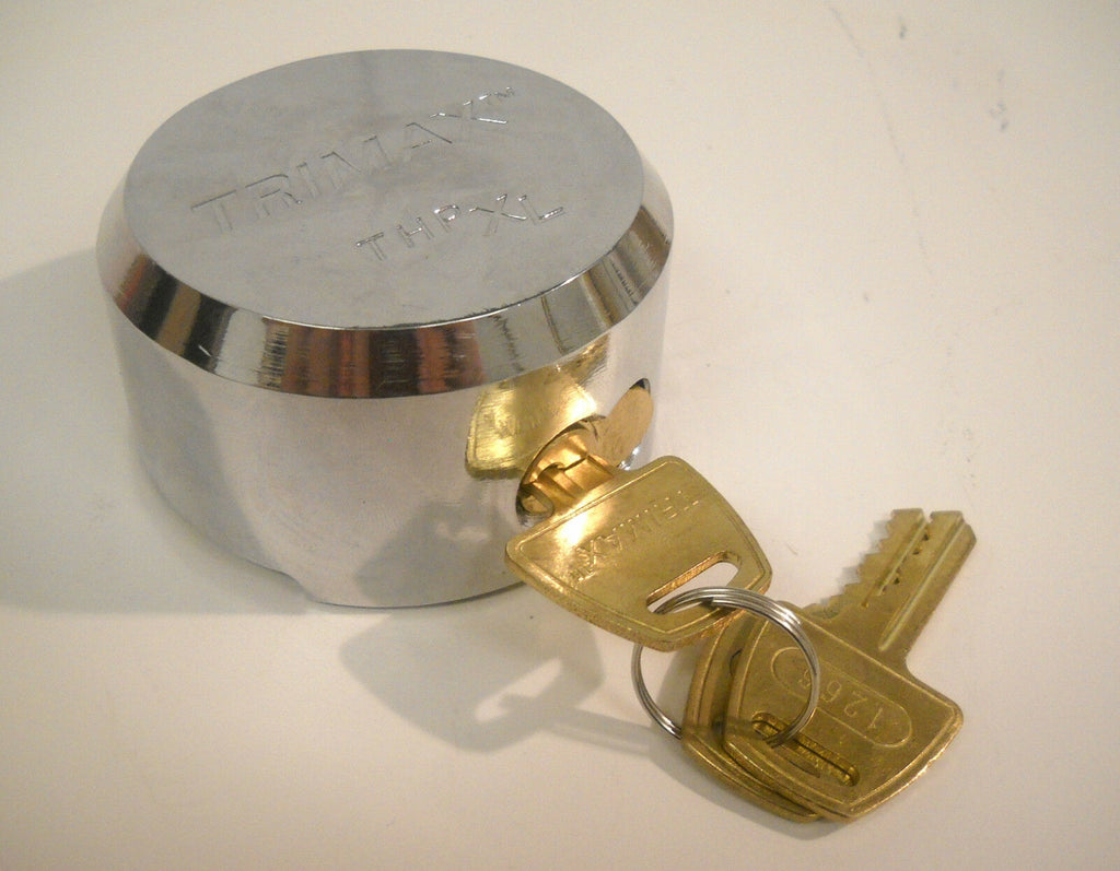 Trimax Maximum Security Hidden Shackle "Hockey Puck" Trailer Lock - Steel Body (DLHP)