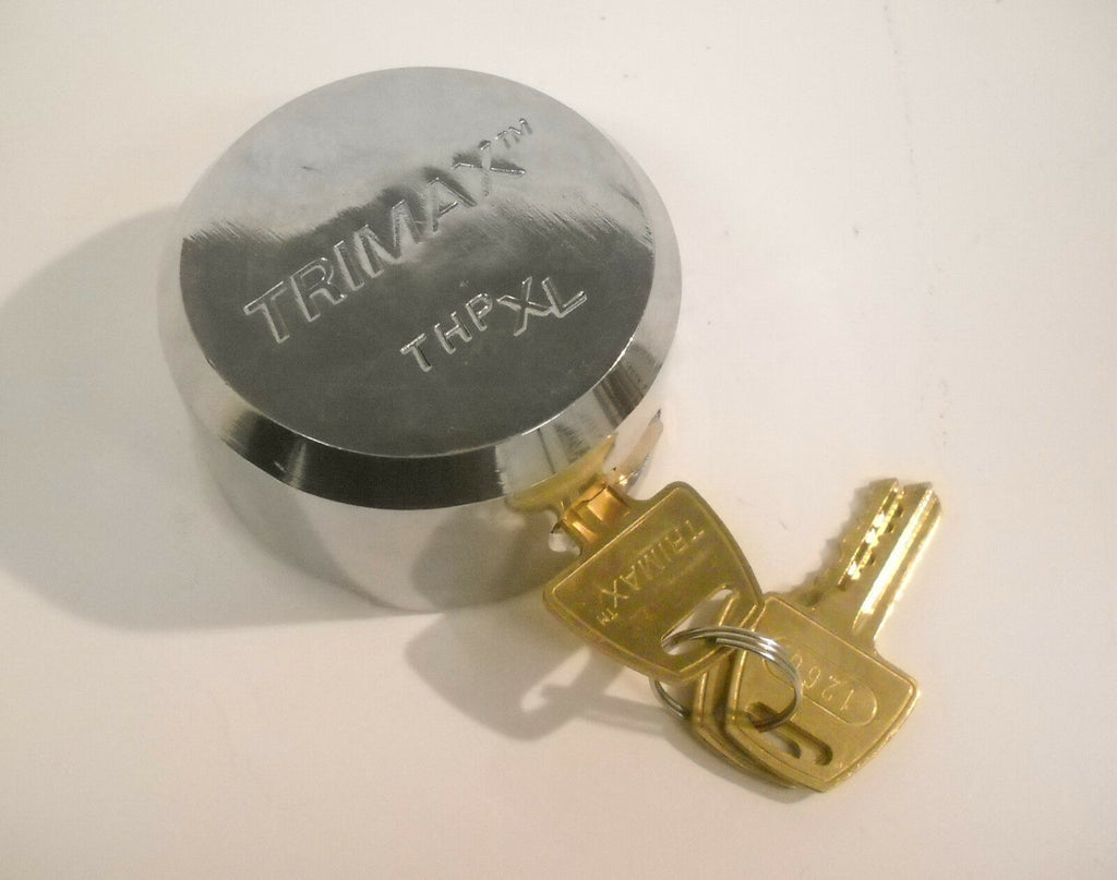Trimax Maximum Security Hidden Shackle "Hockey Puck" Trailer Lock - Steel Body (DLHP)