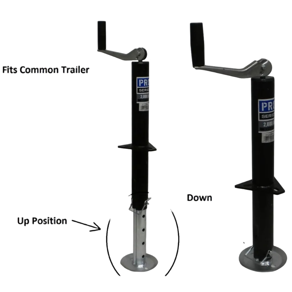2,000# A-Frame Camper Trailer Tongue Jack FREE SHIPPING Lift top wind (EA2000)