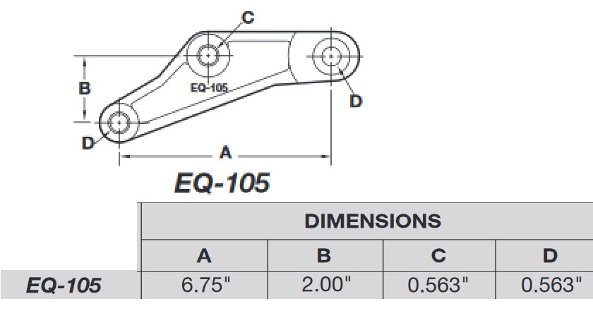 Shackle Rebuild Kit with EQ-104 and EQ-105 Wet Bolts Nylon Bushings 2.562" Straps (SRK-3A-WB-104-105)