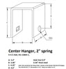 2" X 4-1/4" Spring Hanger 28-1-H-5 Slipper spring (HG-281-F)