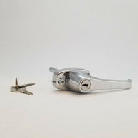 Universal Locking L-Handle with Chrome Finish for Trailer, Camper &amp; RV Doors (HL20136)