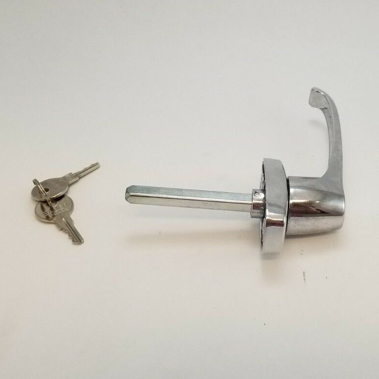 Universal Locking L-Handle with Chrome Finish for Trailer, Camper &amp; RV Doors (HL20136)