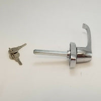 Universal Locking L-Handle with Chrome Finish for Trailer, Camper &amp; RV Doors (HL20136)