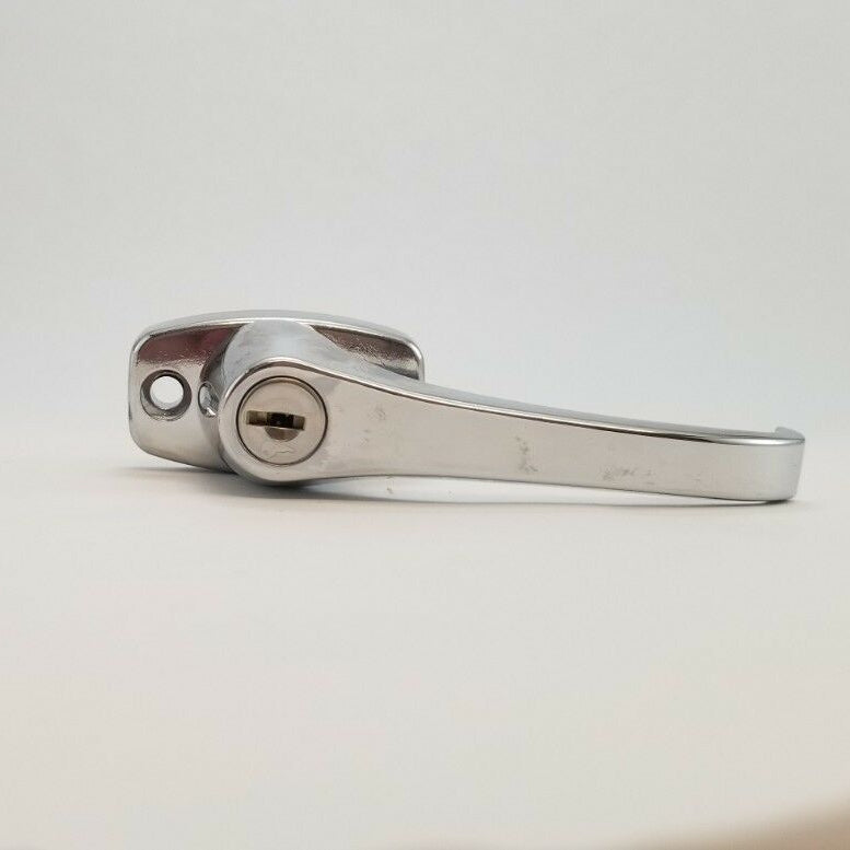 Universal Locking L-Handle with Chrome Finish for Trailer, Camper &amp; RV Doors (HL20136)