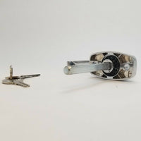 Universal Locking L-Handle with Chrome Finish for Trailer, Camper &amp; RV Doors (HL20136)