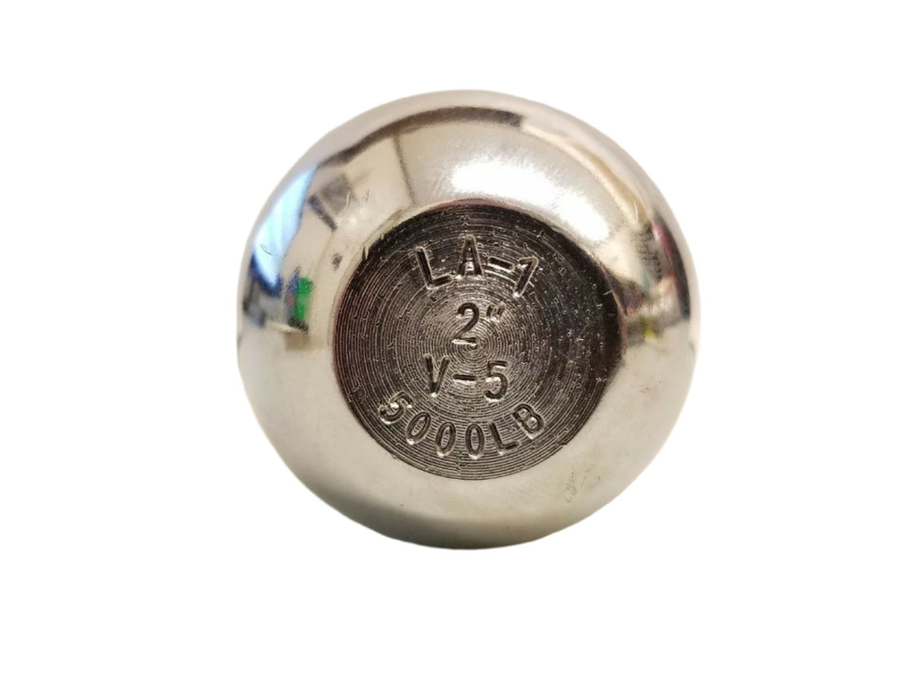 Jammy Hitch Ball 2" x 1" Shank 5000# Rated Chrome Trailer Truck Camper (12100)