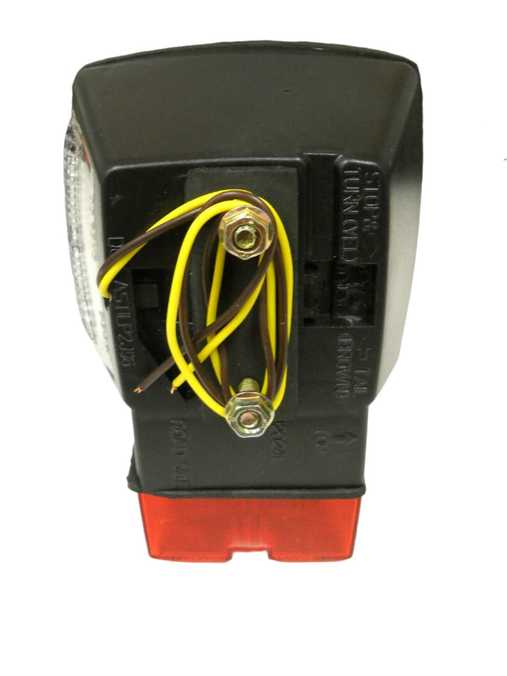 Pair of 4" Square Over 80 LED Box Red Stop Turn Tail Boat Red Brake RV Camper (J-20445 + J-20445-L)