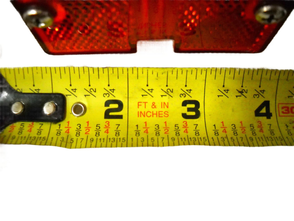 Pair of 4" Square Over 80 LED Box Red Stop Turn Tail Boat Red Brake RV Camper (J-20445 + J-20445-L)