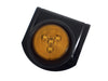 2-1/2" Round Amber LED Trailer RV Marker Clearance Light with Bracket 2.50" (J-25-AK + J-20-BRK)