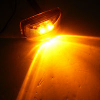 1.2 x 2.5 Amber LED Snap in Trailer Marker Light Truck Camper Horse RV Rice (J-5735-A)