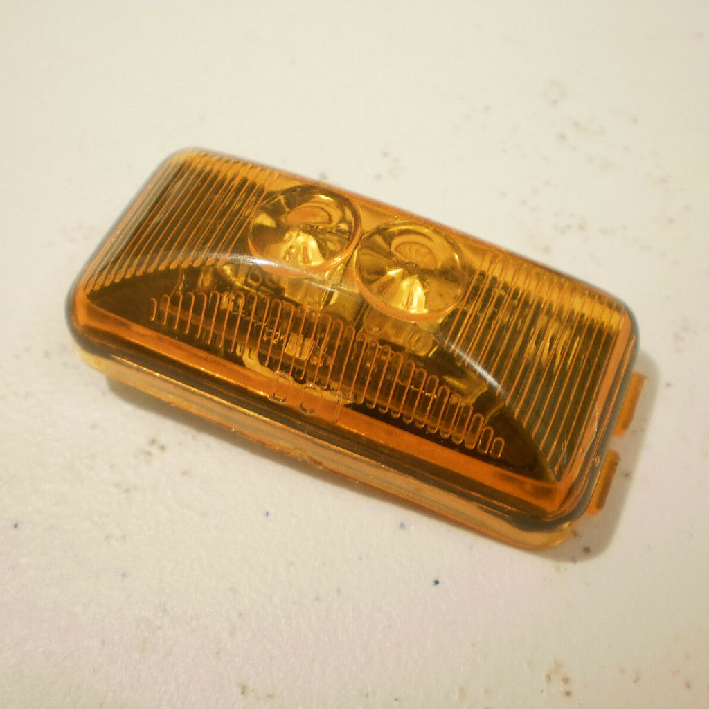 1.2 x 2.5 Amber LED Snap in Trailer Marker Light Truck Camper Horse RV Rice (J-5735-A)