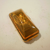 1.2 x 2.5 Amber LED Snap in Trailer Marker Light Truck Camper Horse RV Rice (J-5735-A)