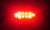 12 - 6"Oval Flange Mount 10 LED Clear Lens Red Truck Trailer Light w/Chrome Bezels (J-65-FRC + J-65-BZ-C-LOTOF12)