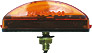 1.2 by 2.5 Inch Amber LED Stud mount Rice Light 1/4" Hole Mount (J-5735-SA)