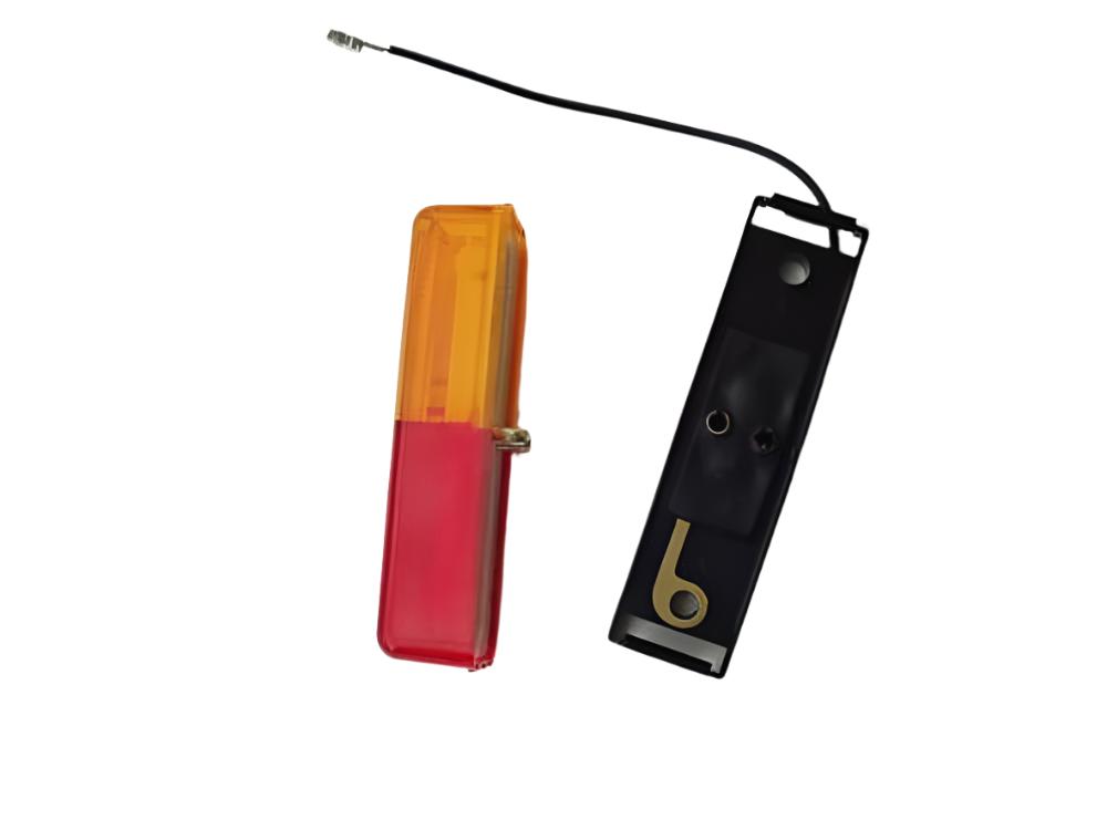 2-Pack LED Fender Mount Clearance Marker Lights with Pigtails &amp; Brackets - Red / Amber Trailer Lights (MCL-67ARB-LOTOF2)