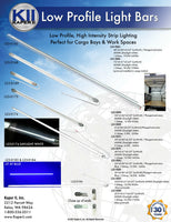 Kaper II 1/4" Low Profile Aluminum 72" LED Light Bar Camper RV Trailer Truck (L23-0166)
