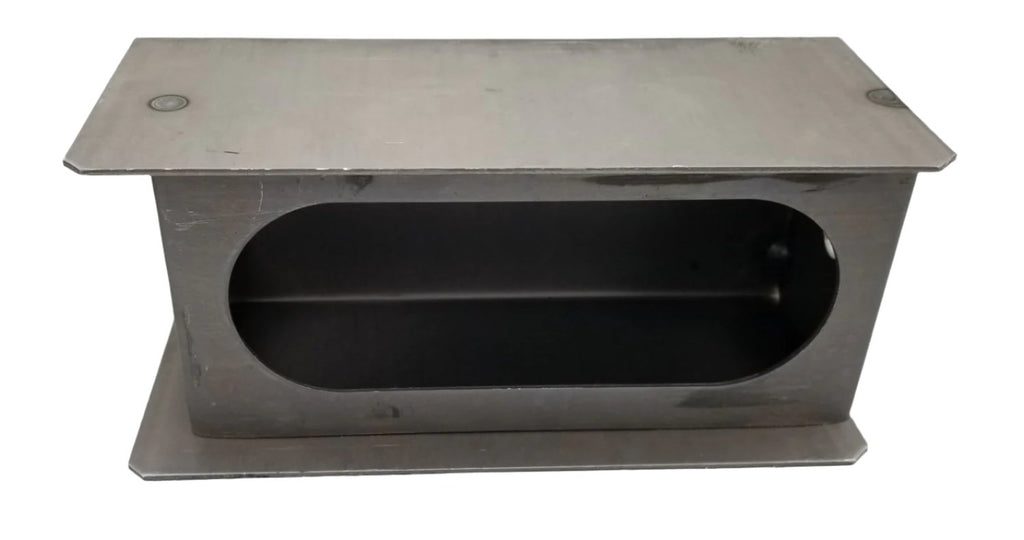 6" Oval Red Clear LED Stop Turn Steel Light Box Trailer License Plate Holder (LBK6-LIC-RCL)