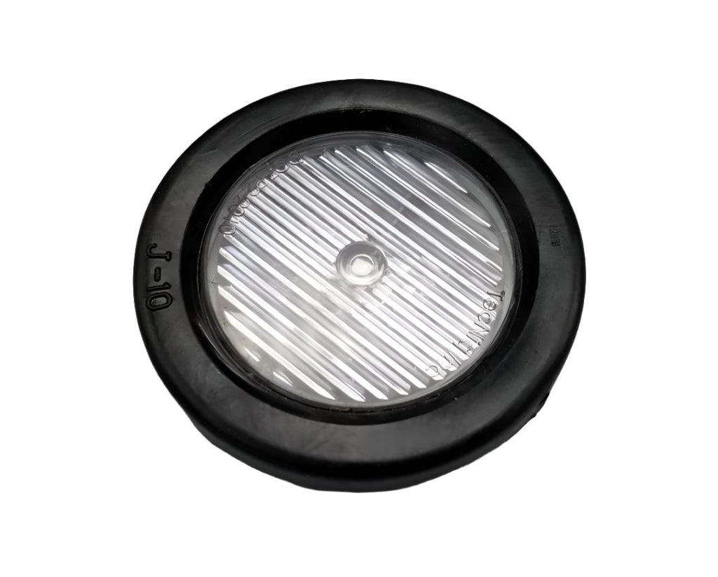 6" Oval Red Clear LED Stop Turn Steel Light Box Trailer License Plate Holder (LBK6-LIC-RCL)