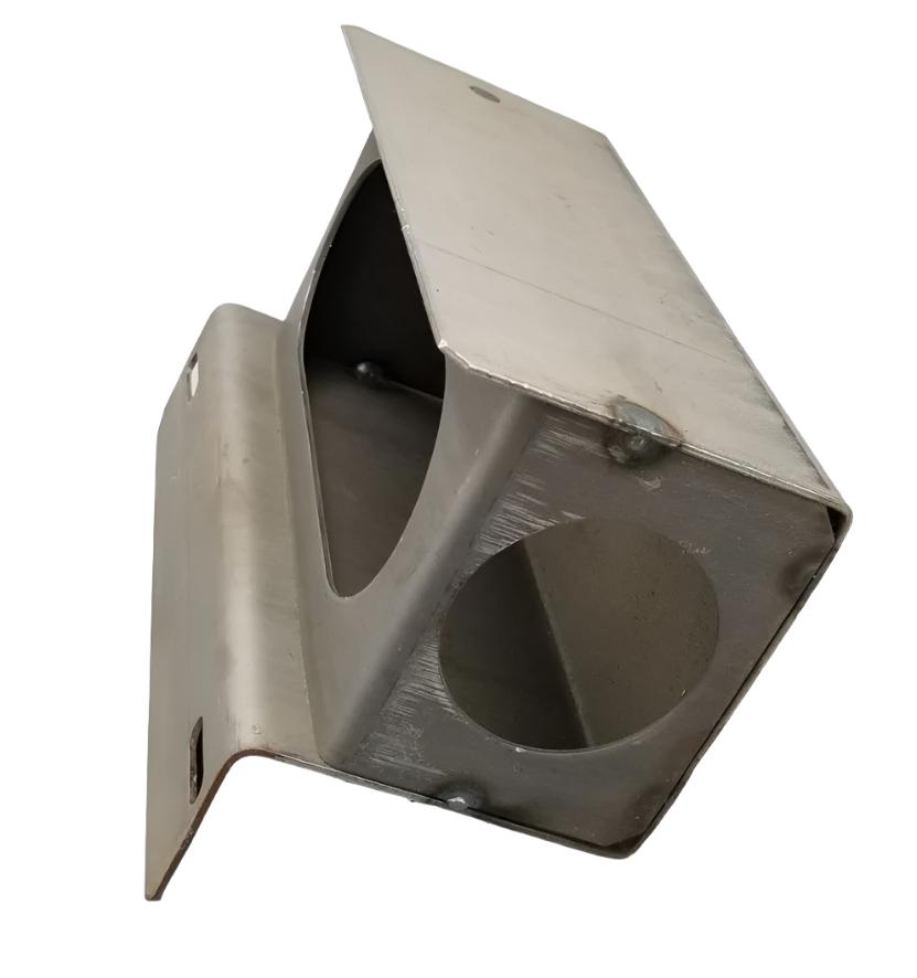 6" Oval Red Clear LED Stop Turn Steel Light Box Trailer License Plate Holder (LBK6-LIC-RCL)