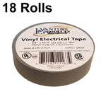 18 Rolls of Gray Electrical Tape 3/4" X 66'  LaVanture (LPC-ETGY-18)