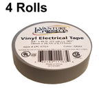 4 Rolls of Gray Electrical Tape 3/4 X 66ft Trailer Grey RV Wires LaVanture (LPC-ETGY-4)