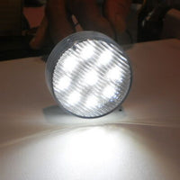 Maxxima 2" Round White 9 LED RV Truck Courtesy Light (M09100WCL-KIT)