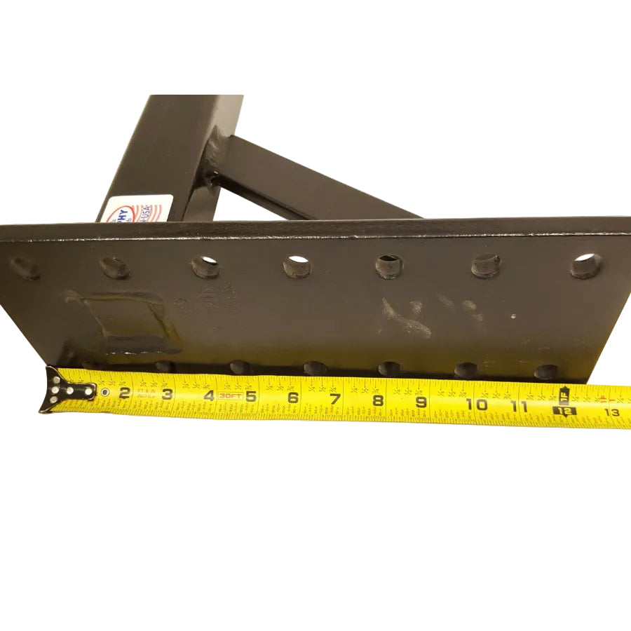 Brophy Adjustable Pintle Mount Plate 10K 2" Shank 12-1/2" Hitch Plate (P122)