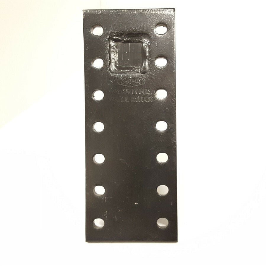 Brophy Adjustable Pintle Mount Plate 10K 2" Shank 12-1/2" Hitch Plate (P122)