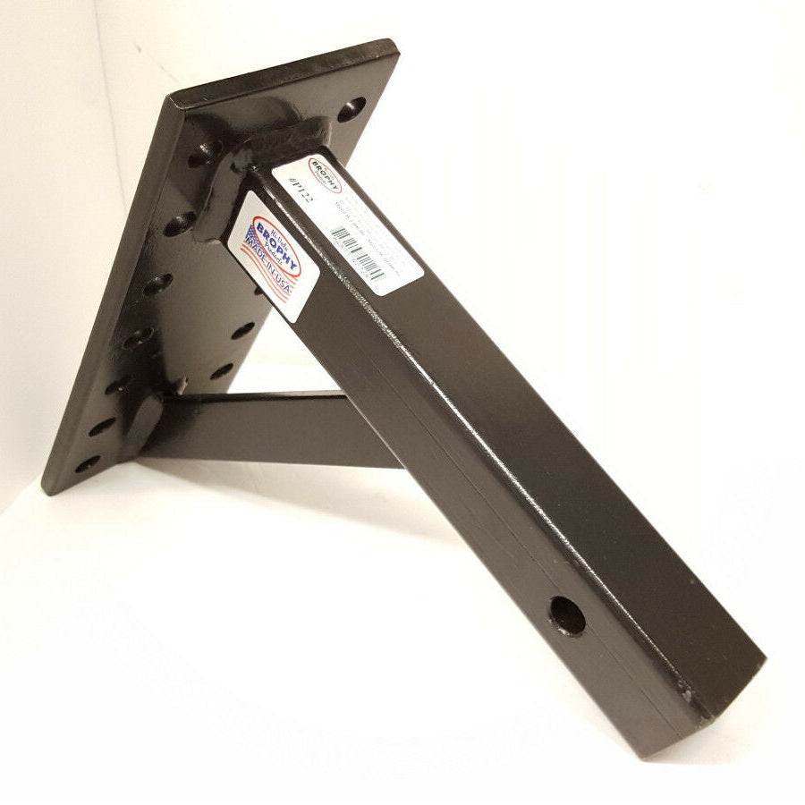 Brophy Adjustable Pintle Mount Plate 10K 2" Shank 12-1/2" Hitch Plate (P122)