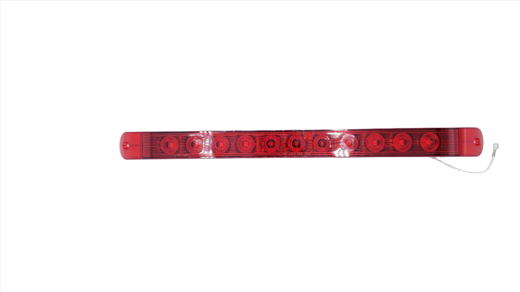 2- 17" Optronics GlowLight Red 11 Diode LED STT Light Sealed Trailer RV Truck (STL-79RB-L2)