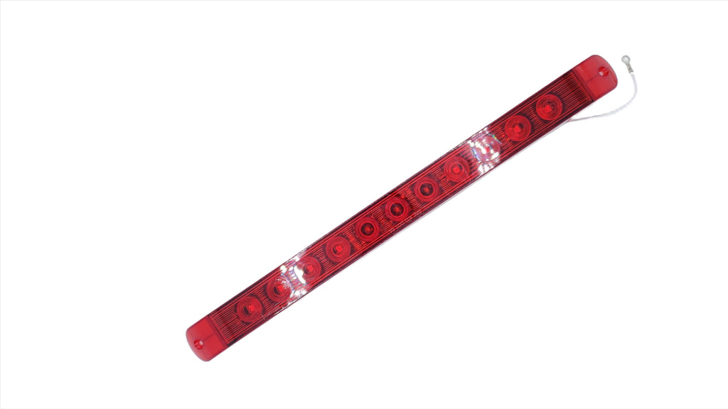 2- 17" Optronics GlowLight Red 11 Diode LED STT Light Sealed Trailer RV Truck (STL-79RB-L2)