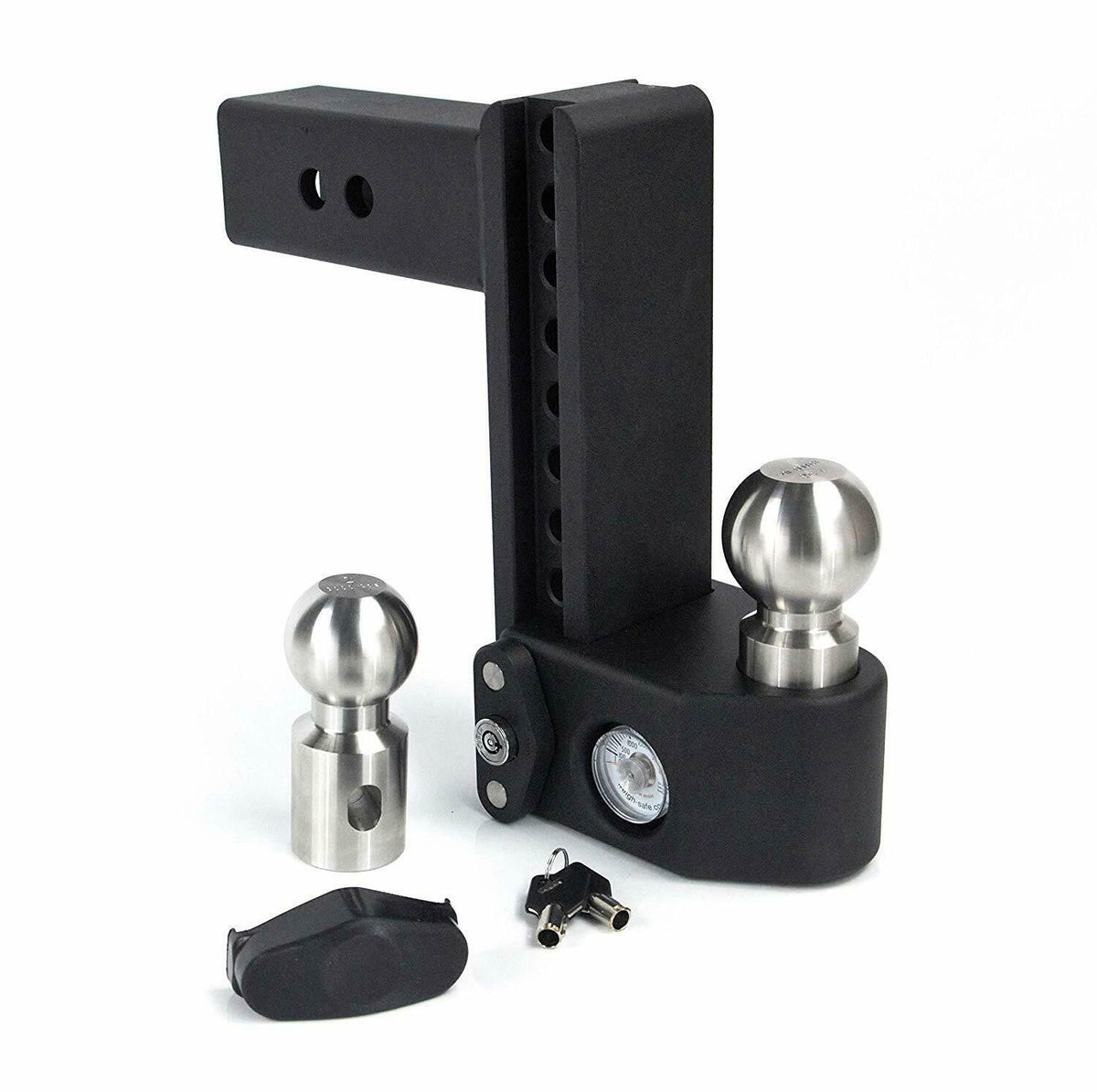 Weigh Safe Stainless Steel 8" Drop Ball Mount 2" Shank w/ Built in Scale (SWS8-2)