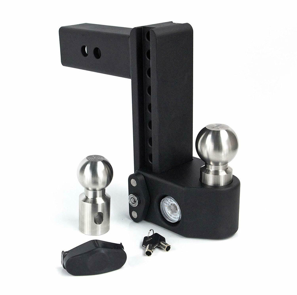 Weigh Safe Stainless Steel 8" Drop Ball Mount 2" Shank w/ Built in Scale (SWS8-2)