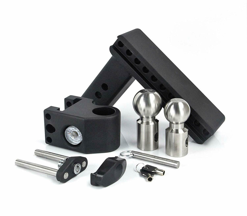 Weigh Safe Stainless Steel 8" Drop Ball Mount 2" Shank w/ Built in Scale (SWS8-2)