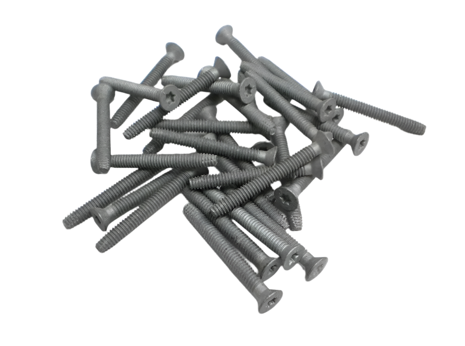Pack of 140 1/4" x 2-1/2" Plated Torx Self-Tapping Trailer Deck Screws for ACQ-Treated Wood (TFX250ACQ-LOTOF140)