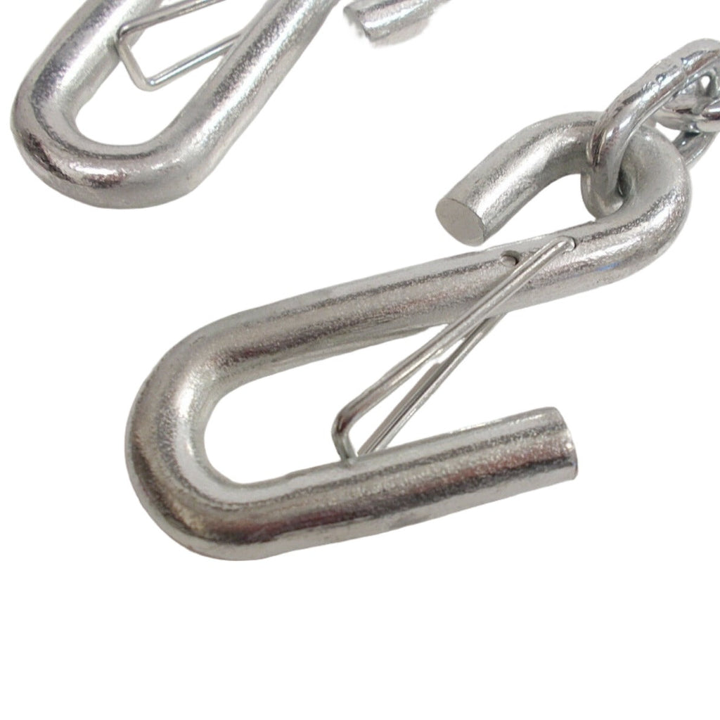 3/16-Inch × 48-Inch Trailer Safety Chain with 3/8-Inch S-Hooks and Safety Latches (TCL1)