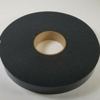 30' Mylar Black Tape 1.25" x .188" - Truck Toppers, Body Side Rails, Trailers & RVs (TM125B)