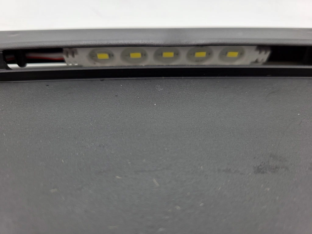 Black LED Lighted License Plate Bracket Holder Truck Trailer RV (TS181SPHL-B)