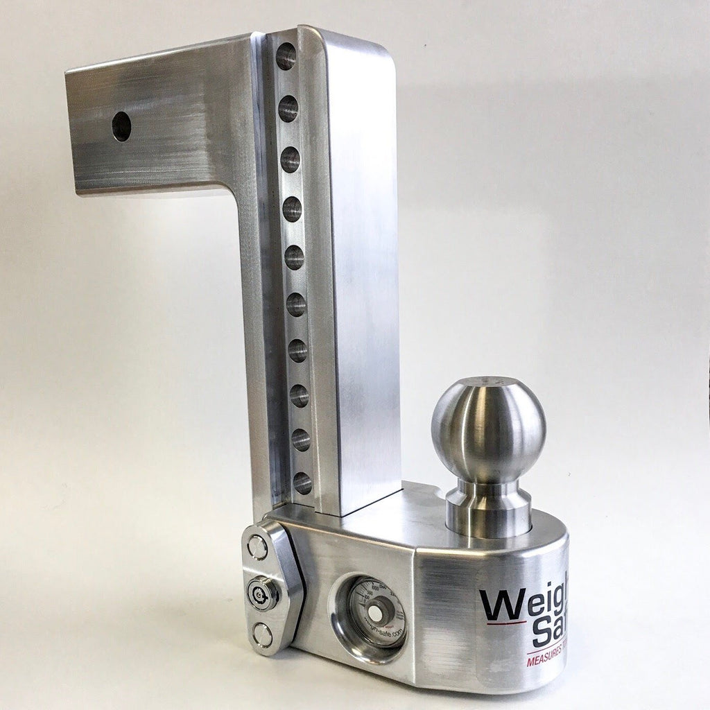 Weigh Safe Aluminum 10 Drop Ball Mount for 3 Receiver w/Built In Scale (WS10-3)