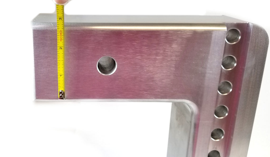 Weigh Safe Aluminum 10 Drop Ball Mount for 3 Receiver w/Built In Scale (WS10-3)