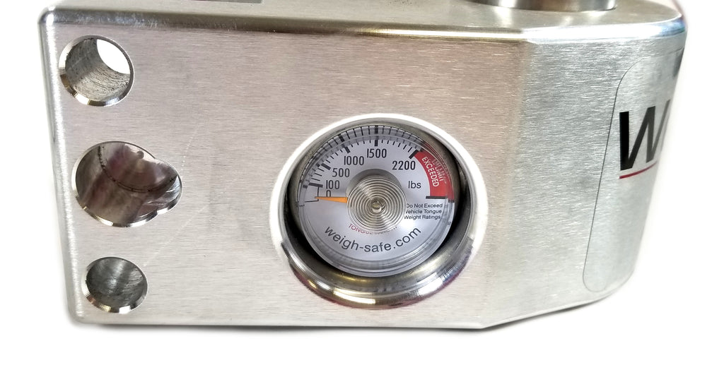 Weigh Safe Aluminum 10 Drop Ball Mount for 3 Receiver w/Built In Scale (WS10-3)