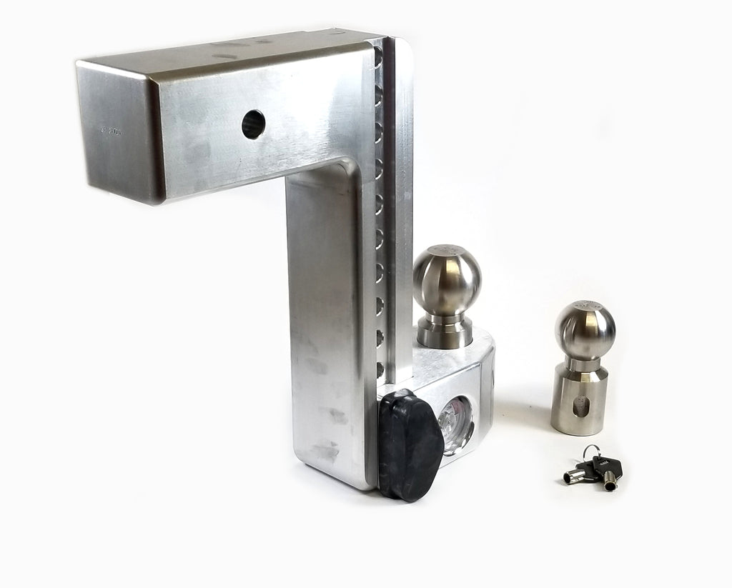 Weigh Safe 3" Locking Hitch & Ball Keyed Alike Mount 10" Drop 21k Rated (WS10-3-KA)