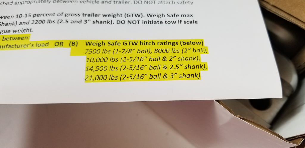 Weigh Safe Aluminum 10 Drop Ball Mount for 3 Receiver w/Built In Scale (WS10-3)