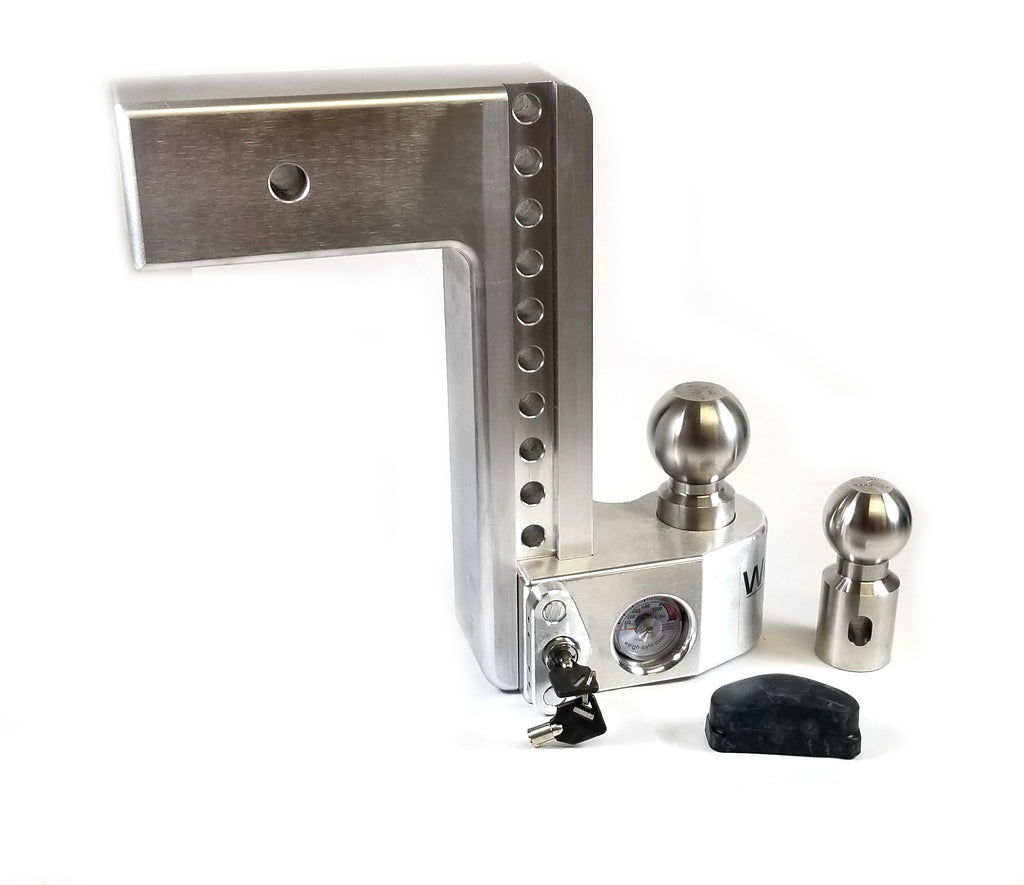 Weigh Safe 3" Locking Hitch & Ball Keyed Alike Mount 10" Drop 21k Rated (WS10-3-KA)