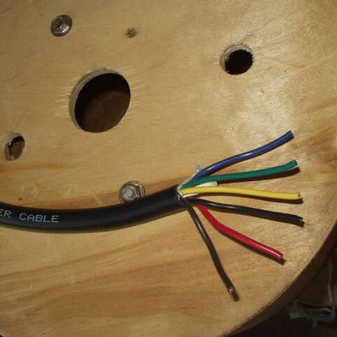 Trailer Wire Cable 14-6 Jacketed Power Light Plug Connector Cord 14GA RV Camper (WTC146-5)
