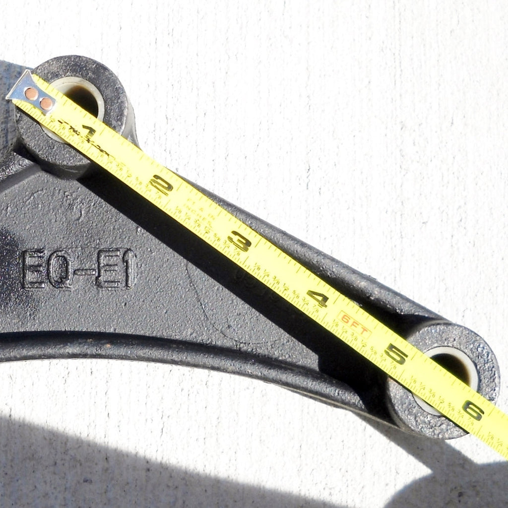 Trailer Spring Center Pivot Long Equalizer - 7.75" Length, 1.75" Width, 9/16" Hole, Unbranded EQ-E1