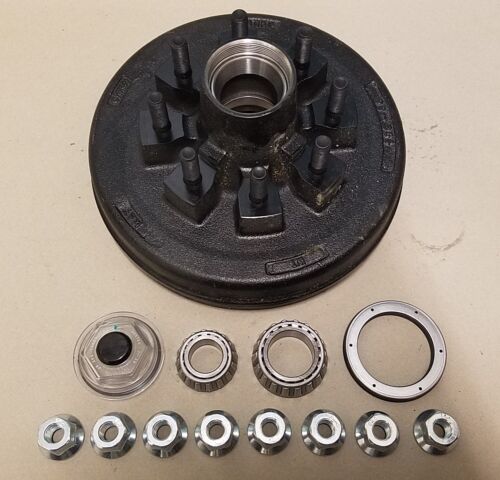 UPGRADE YOUR 7K Trailer Axle to 8K Oil Bath! 8000# Hybrid 12x2 Brake Drum (99-865-58HD-KIT)