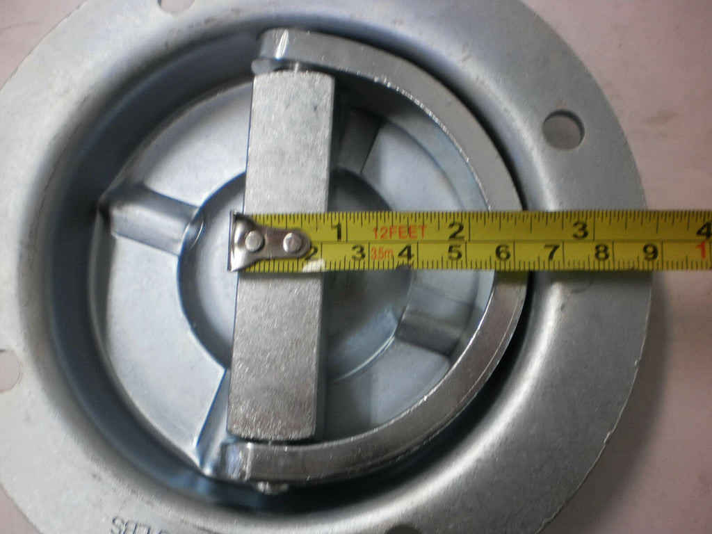 10 - D Ring 6000# Recessed Swivel Tie Down With Back Plates Trailer Truck (RR06-BP-10)